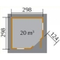 Preview: Weka 28 mm Gartenhaus 149 5-Eck in 2 Grössen