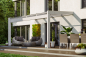 Preview: Terrassenüberdachung Novara 450 x 259 cm, Leimholz, natur + 4 Farbtöne