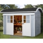 Preview: Weka Gartenhaus mit Schiebetür 228 in 21 mm