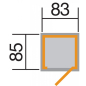 Preview: Weka 14 mm Garten- und Terrassenschrank 361 mit Flachdach in 2 Grössen