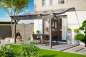 Preview: Terrassenüberdachung Verona 434 x 239 cm, Leimholz, natur + 4 Lasuren nach Wahl