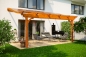 Preview: Terrassenüberdachung Verona 541 x 389 cm, Leimholz, natur + 4 Lasuren nach Wahl
