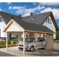 Preview: Weka Leimholz Satteldachcarport 614
