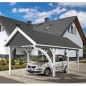 Preview: Weka Leimholz Satteldachcarport 614