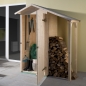 Preview: Weka 14 mm Garten- und Terrassenschrank 351 A mit Schleppdach Grösse 1