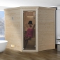 Preview: Weka Premium Massivholzsauna Turku 1 Sparset 1 inkl. 7,5 kW Ofen und Leuchtenset - 45 mm