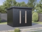 Preview: Wolff Finnhaus Metallgartenhaus Eirik 2424, Anthrazit