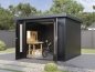 Preview: Wolff Finnhaus Metallgartenhaus Eirik 3030, Anthrazit