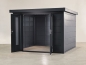 Preview: Wolff Finnhaus Metallgartenhaus Eirik 3030, Anthrazit