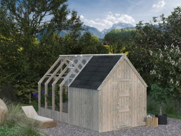Palmako Gerätehaus für Glashaus Modell Emilia