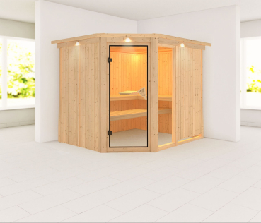 Karibu Sauna Fiona 3(Eckeinstieg)