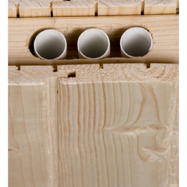 Weka Elementsauna Varberg 2 mit Eckeinstieg - 68 mm