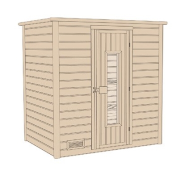 Weka Premium Massivholzsauna BERGEN/530 HT / GT Grösse 1