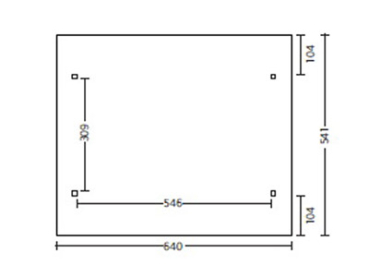 Preview: Skanholz Design-Doppel-Carport Odenwald 640 x 541cm