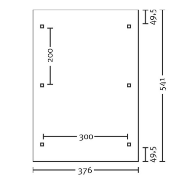 Preview: Design Einzel-Carport Bogendach Typ Franken 376 x 541cm
