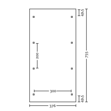 Preview: Design-Einzel-Carport Bogendach Typ Franken 376 x 755cm
