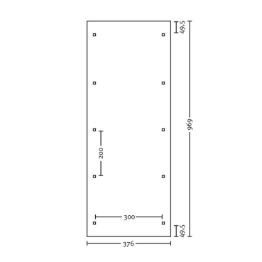 Preview: Design-Einzel-Carport Bogendach Typ Franken 376 x 969cm