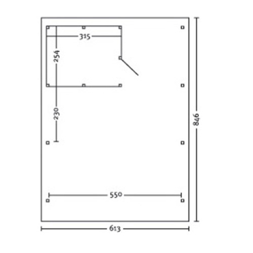 Preview: Leimholz  Doppel-Carport Flachdach ca 613 x 846cm
