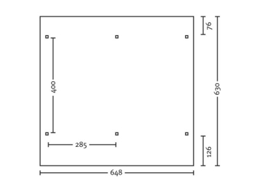 Preview: Doppel-Carport Runddach Typ Schwaben 648 x  630cm