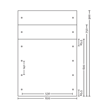 Preview: Satteldach-Doppel-Carport ca. B:620 x T:900cm mit Dachschalung