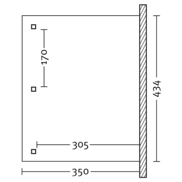 Terrassenüberdachung Rimini Douglasie-mit Mittelpfosten B:434 x T:350cm