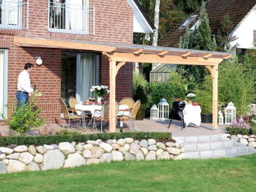 Terrassenüberdachung Ravenna Douglasie-ohne Mittelpfosten B541 x T250cm