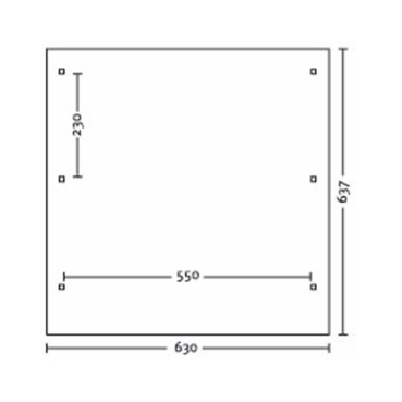 Preview: Skanholz Leimholz-Doppel-Carport Wendland 630 x 637cm