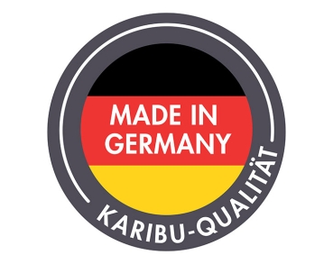 Karibu Hybrid-Gartenhaus Jupiter 3,5 A - 19mm Elementhaus - Geräteschuppen - Pultdach - natur/anthrazit