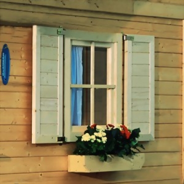 KARIBU Dreh-/Kippfenster für 28 mm Gartenhäuser