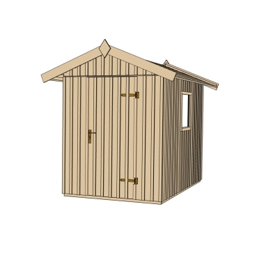 Weka Schwedenhaus - 32 mm Gartenhaus Grösse 3