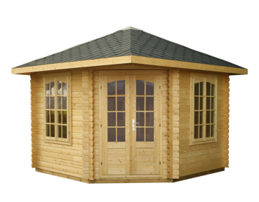 Palmako Pavillon Melanie 10,0 m² 44mm naturbelassen