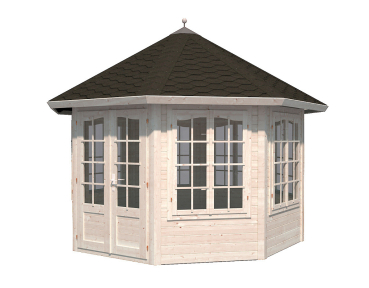 Palmako Pavillon Veronica 7 in 34mm 9,2 m²  naturbelassen