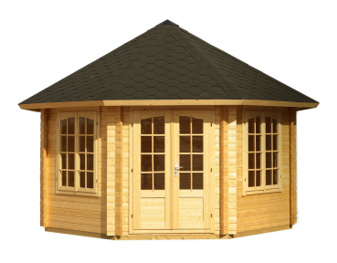 Palmako Pavillon Hanna 14,1 m² in 44mm naturbelassen
