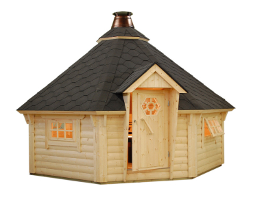 Palmako Grillkota Eva 11,4 m² 44 mm naturbelassen