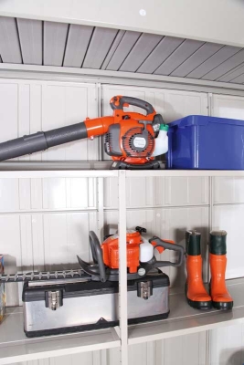 Metallgerätehaus Sunna 2219 in rauchgrau im Set - Kopie