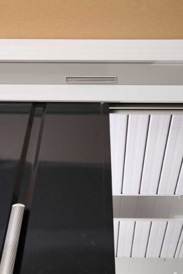 Metallgerätehaus Odina 2932, Komplettset in rauchgrau - Kopie