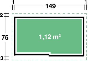 Gartengeräteschrank Minik 1508 Set rauchgrau aus Metall - Kopie
