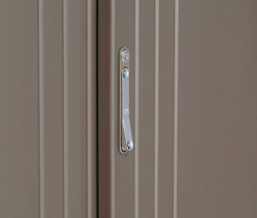 Gartenschrank Meino 1708 in rauchgrau ohne Regale aus Metall - Kopie
