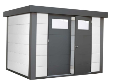 Metall-Gerätehaus Elin 2721 Weiss - Kopie