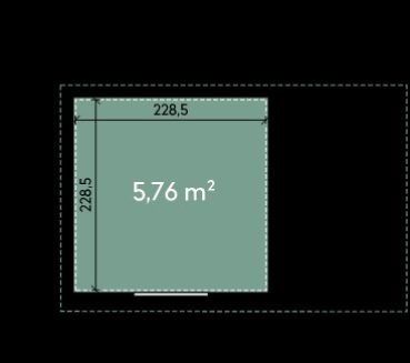Finnhaus Wolff Metall-Gartenhaus Thorin 3924 + 1,5m Anbaudach - Elementhaus - Geräteschuppen - Flachdach - anthrazit
