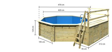KARIBU Gartenpool Modell 2 Variante C