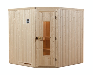 Weka Elementsauna Varberg 3 - 68 mm Sparset 1 inkl. 7,5 kW Ofen mit Steuergerät  Sparset 1
