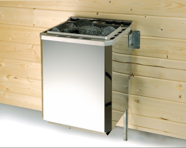 Weka Elementsauna Varberg 3 - 68 mm Sparset 2 inkl. 7,5 kW Bioaktiv-Ofen mit Steuergerät