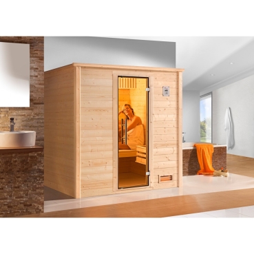 Weka Premium Massivholzsauna Bergen 2 - 45 mm