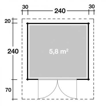 Preview: Wolff Finnhaus Blockbohlenhaus Birka 2424-A/C