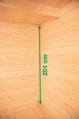 Preview: Wolff Finnhaus Gartenhaus Pia 3024 Typ 3 in 34mm