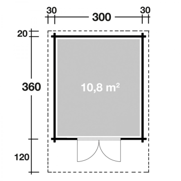 Preview: Wolff Finnhaus Blockbohlenhaus Maren 34-A/B/C