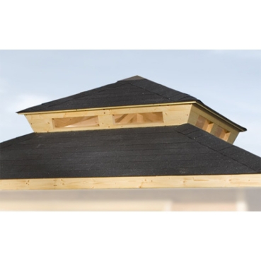 Weka 28 mm Gartenhaus 149 5-Eck mit Dachaufsatz in 2 Grössen