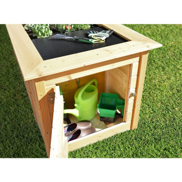 Weka Profi-Hochbeet 669 mit Stauraum und Ablage in vier Farben