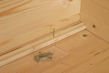 Wolff Finnhaus Anbauschuppen 1530 Satteldach in 40mm